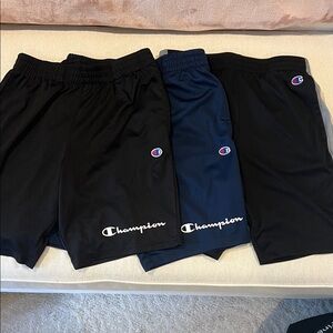 3 Pairs Champion Black and Navy Shorts Set